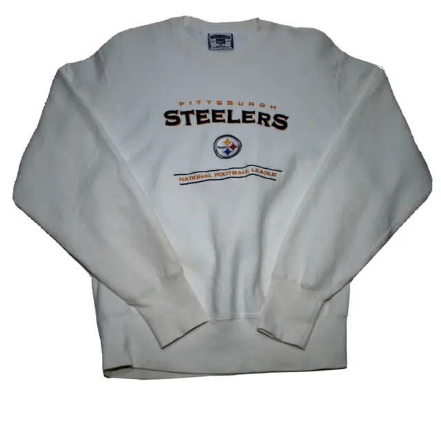 Vintage Lee Crossgrain Sweatshirt Pittsburgh Steelers NFL Football USA Jumper  M
