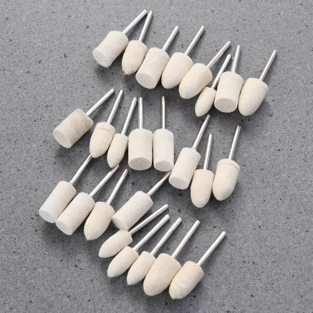 25pcs Wool Wheels Buffing Polishing Wheel Set For Beauty Equipment Jewelry