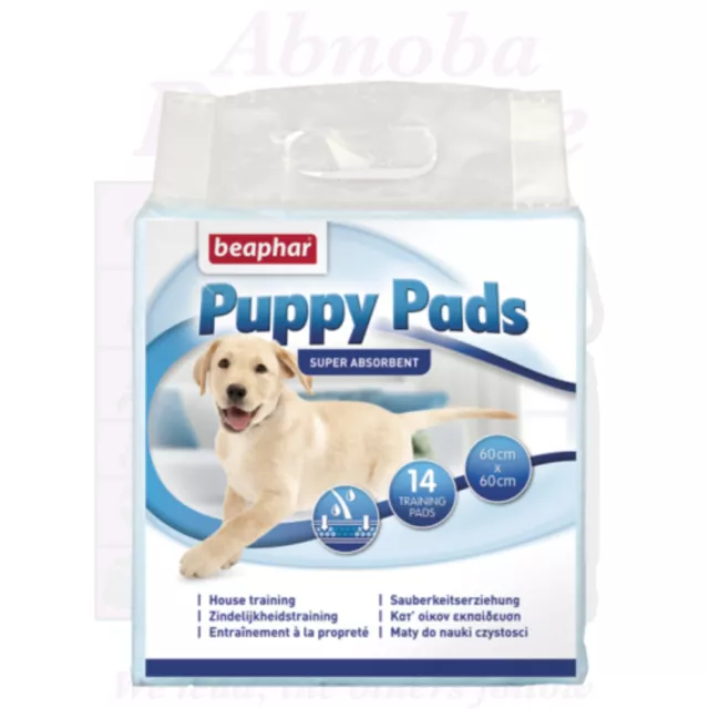 14 Beaphar Puppy Pads very absorbent ideal floor cover under feeding water bowl