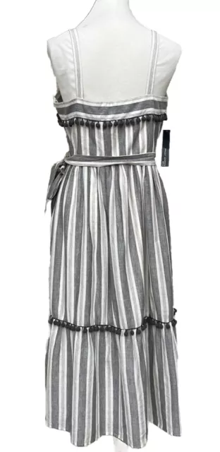 Maggy London Women's Petite Stripe Flounce Sundress Dress Size 12P 3