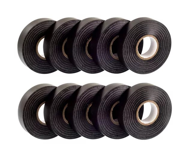 BOX off 200 ROLLS OF BLACK 19mm x20 Metre PVC ELECTRICAL TAPE - JOB LOT sale