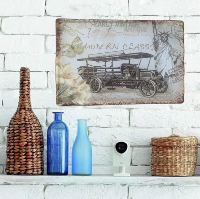 Plaque Murale Décorative En Métal - Motif âne Drôle Style Vintage Route 66 - 30x20 Cm - Neuf Sous Emballage - Déco Intérieur
