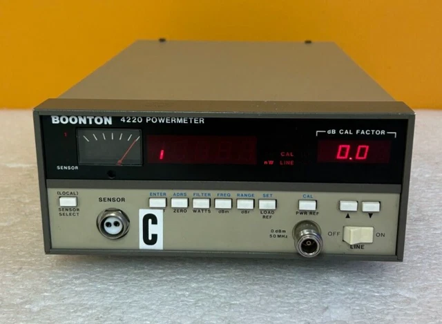 Boonton 4220 100 kHz to 100 GHz, -70 to +50 dBm, RF Power Meter. Tested!