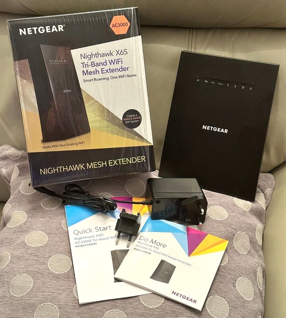 NETGEAR AC3000 Nighthawk X6S estensore rete WiFi tri-band 3 Gbps (EX8000)