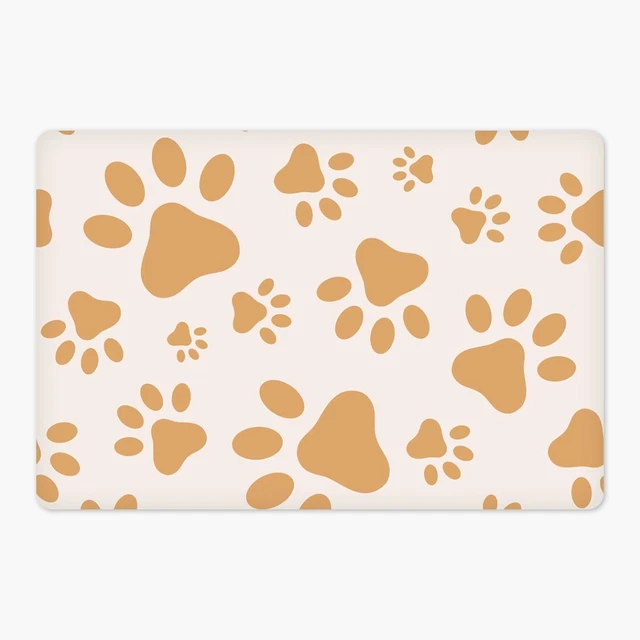 Paws Pet Food Mat - Pattern Bowl Mat - Printed Feeding Mat