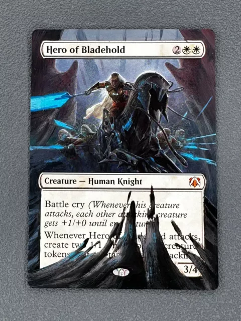 Hero of Bladehold MTG March of the Machine Hand Painted Borderless Altered Art v