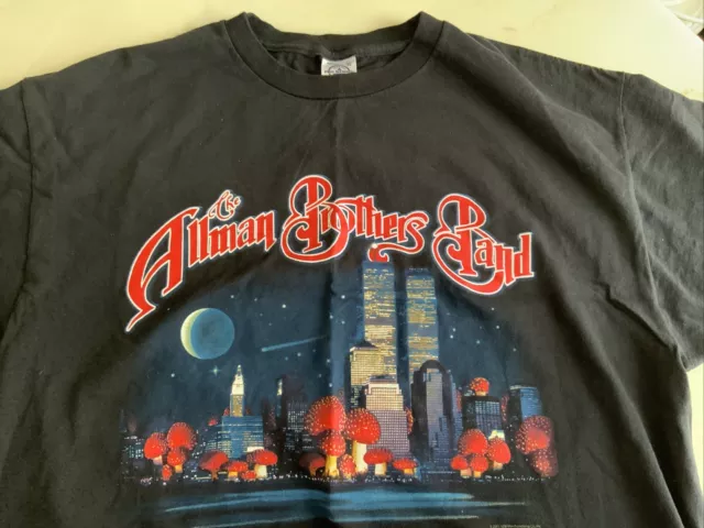 Vtg The Allman Brothers Band The Road Goes on Forever Tour Cotton Shirt