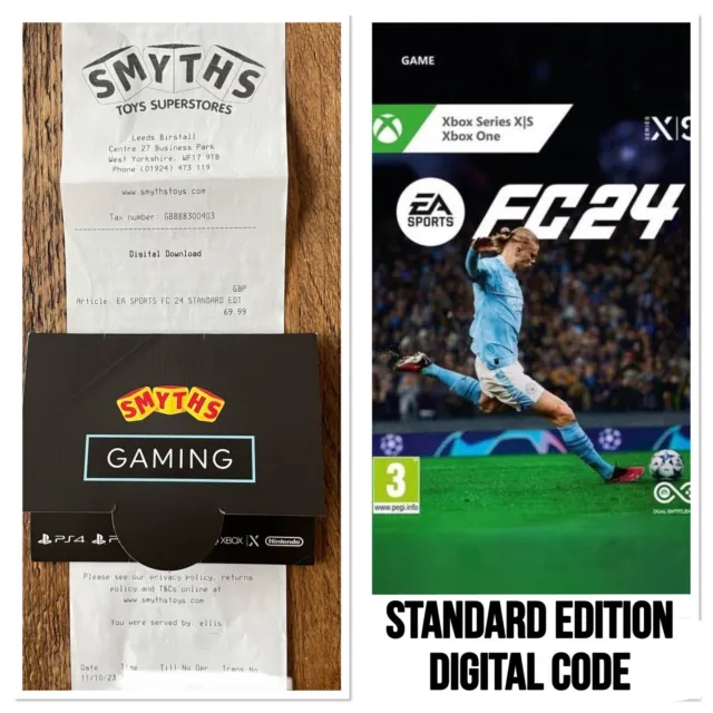 DIGITAL DOWNLOAD CODE: EA Sports FC 24 (Xbox One, Xbox Series X, 2023)