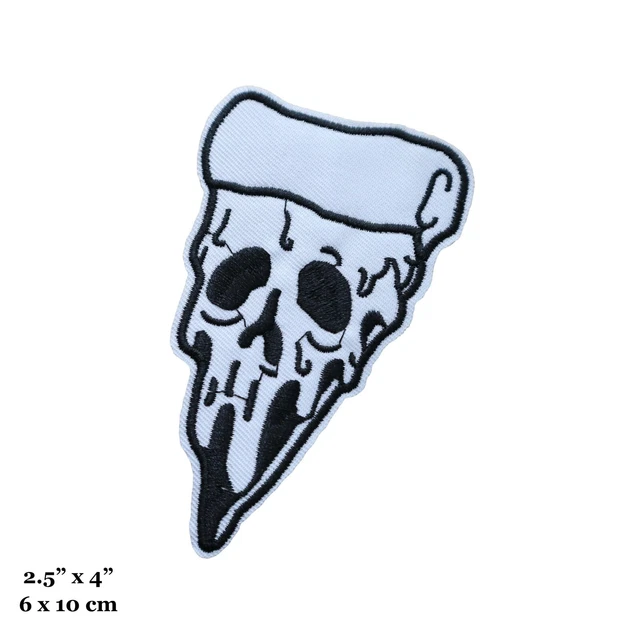 2 Pack Stay Weird Funny The Laughing Skull Head Patch, Cool Skeleton Embroidered Emblem Badge Hook Looped Patch For Backpacks,Jackets, Jeans,Clothes,Clothing,Vest,Biker And Rider Gothic Decor