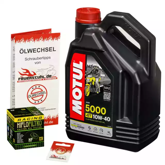 Triumph Street Triple 675 /R /RX, D67LD L67LR; Motul 10w40 Öl + Racing Ölfilter