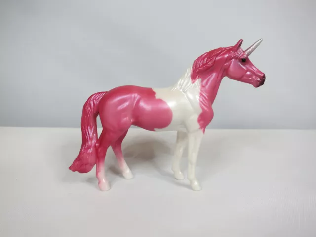 BREYER Stablemate-Pink Pinto Warmblood Unicorn Mare - Unicorn Foal Surprise-New