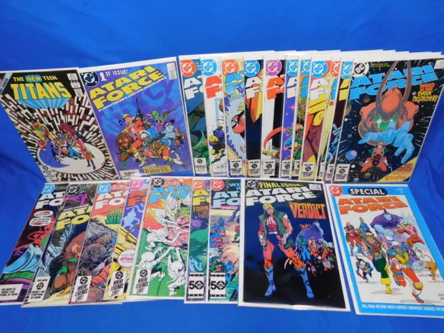 Atari Force 1-20 Complete Comic Set + Special & Teen Titans #27 (Preview) 1984