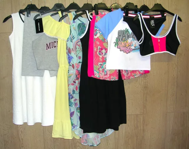 NEW LOOK  H&M FAT FACE etc Girls Summer Bundle Tops Shorts Dress Age 12-13