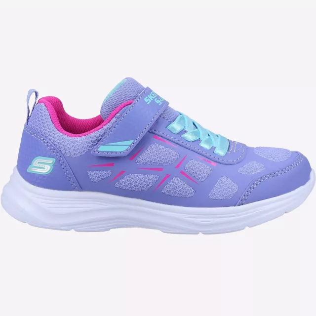 Skechers Glimmer Kicks Junior Girls Casual Fashion Light Up Trainers Purple