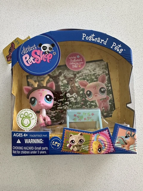 LPS LITTLEST PET Shop Postcard Pets BNIB Deer 1356 36.00