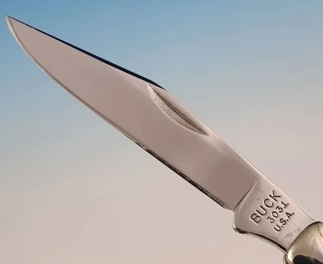 Custom Wilde Bill Cody Buck 303 Cadet Single Blade Folding Knife WBC Unique OAK 3