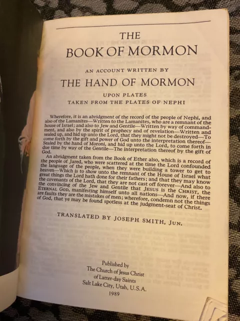 The Book of Mormon: Another Testament of Jesus Christ VINTAGE ILLUSTRATED 3