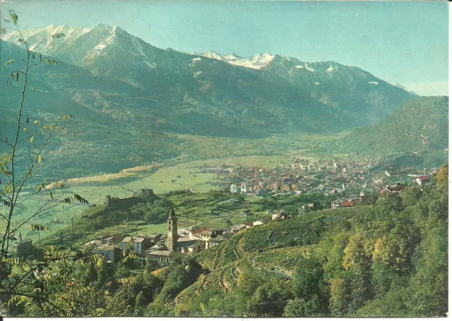 Sondrio (Lombardia) Panorama Visto da Montagna in Valtellina
