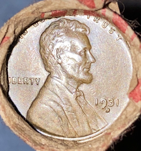 1 US Lincoln Wheat Cent Penny Roll 1912-S/1931-D (50 Coins) Old Vintage