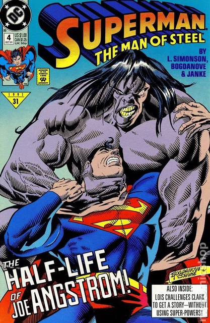 Superman The Man of Steel #4 VF 1991 Stock Image