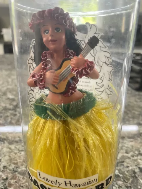 KC Hawaii Girl with Ukulele Dashboard Doll - 4" vintage Circa 2001