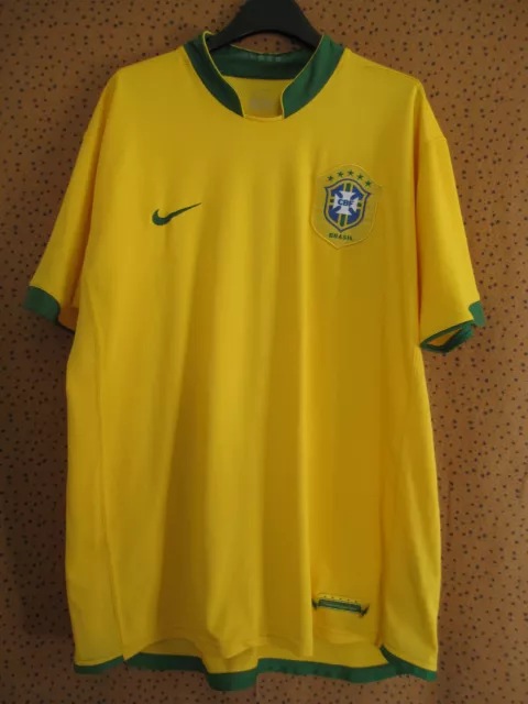 Maillot Bresil Nike Brasil Oldschool Jersey Alice Vintage domicile Shirt - XL