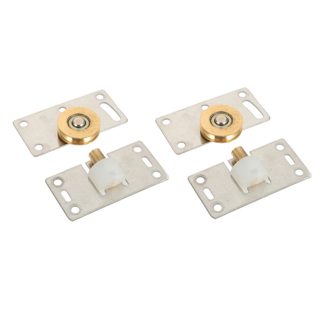 2 Pcs Shower Door Roller Wheel All Bronze Copper Door Pulley Wheels
