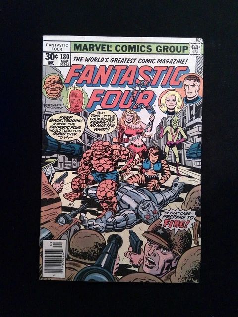 Fantastic Four #180  MARVEL Comics 1977 FN/VF NEWSSTAND