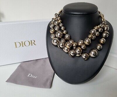 DIOR Necklace Tribal CD Dior Collier Christian DIOR Tribal multi rangs 