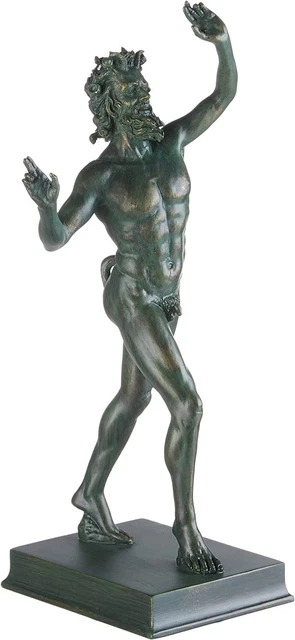 10.5" Dancing Faunus Faun Pompeii Bacchus Statue Sculpture Museum Replica Reprod 10.5" Dancing Faunus Faun Pompeii Bacchus Statue Sculpture Museum Replica Reprod