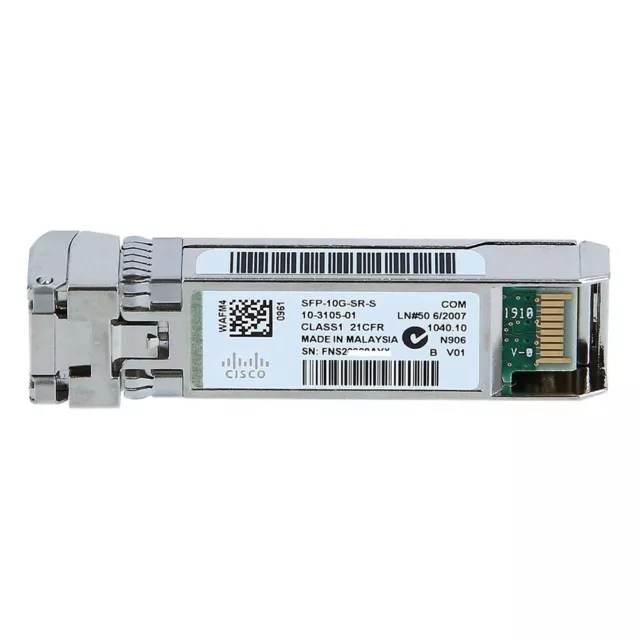 🌟 CISCO SFP-10G-SR-S Genuine 850nm 10GBASE-SR SFP+ 10g Transceiver MMF S-Class