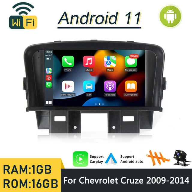 For 2009-14 Chevrolet Cruze 7in Android11 Car Radio Carplay GPS Stereo Navi Unit