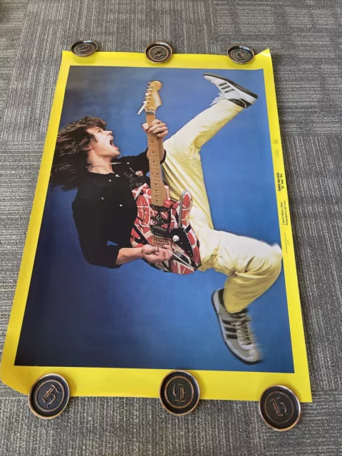 #85 1986 Eddie VAN HALEN  Promo Poster The Jump Shot Record Store Limited