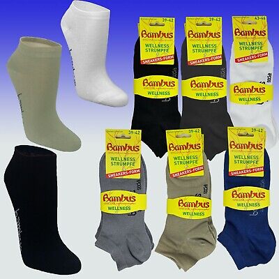 Footstar Damen Bambus Sneaker Socken 6 Paar Kurze Socken aus nachhaltiger Viskose 