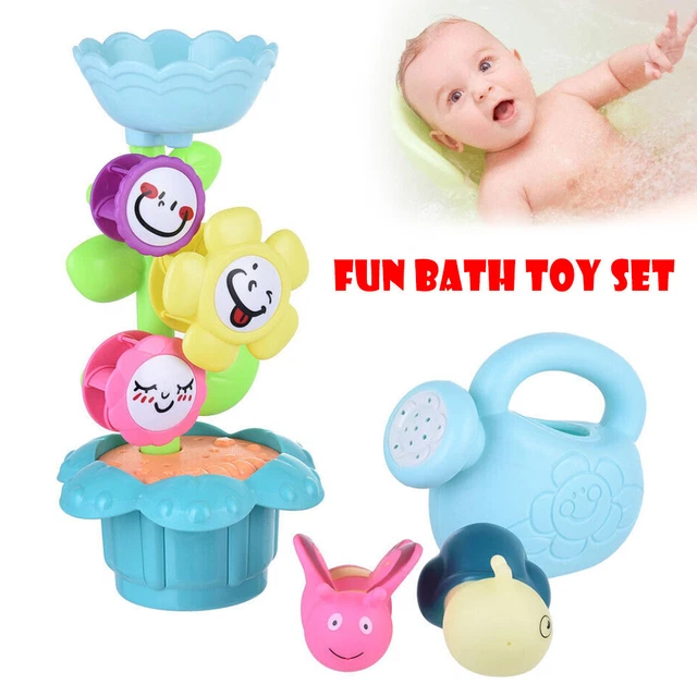 Flower Waterfall Water Station Toy Set for Baby ,  Water Animal Fun Bath Toy Set
