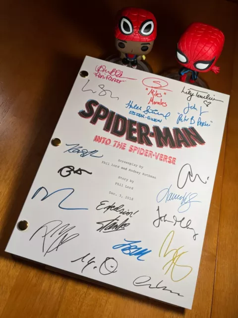 Spider-Man: Into the Spider-Verse Script Signed- Autograph Reprints- 131 Pages