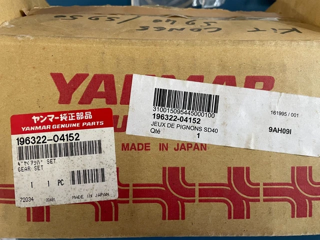 Kit d'engrenages YANMAR 196322-04152 - NEUF.  Gear set - NEW 3