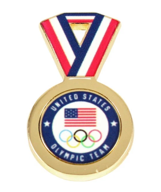 2024 PARIS OLYMPICS Team Usa Gold Medal Pin Badge ZB £53.10 PicClick UK