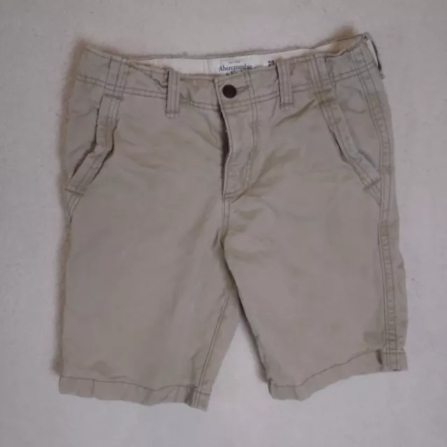Vintage Abercrombie & Fitch Shorts Mens 30 Khaki Chino Button Fly Preppy