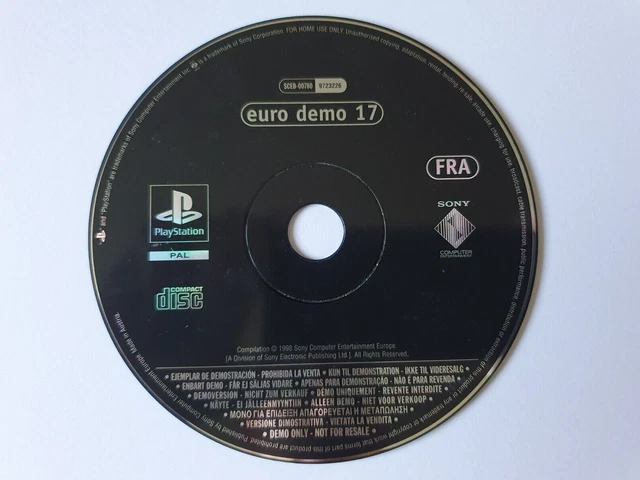 Disque Démo PlayStation Magazine N°17 Pour PS1 (PAL) - État Comme Neuf