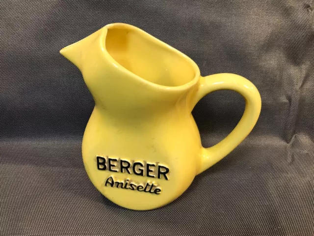 Antique Jug Jar Water Of Pub Ceramic Advertising Berger Anisette