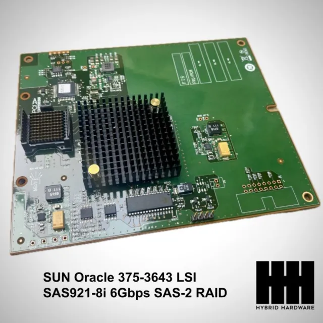 SUN Oracle 375-3643 LSI SAS921-8i 6Gbps SAS-2 RAID Expansion Mod (REM) for T4-4