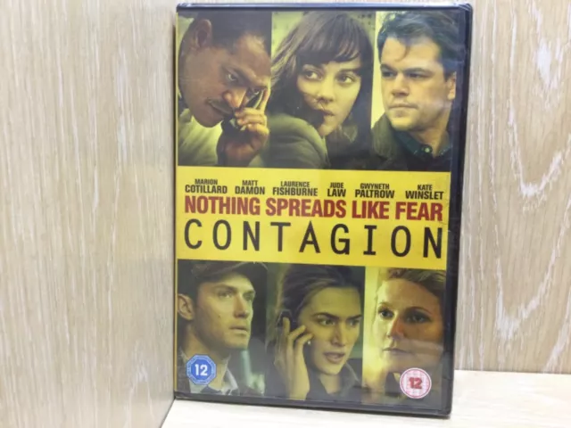 Contagion DVD New & Sealed UK Release Damon Paltrow Winslet Film