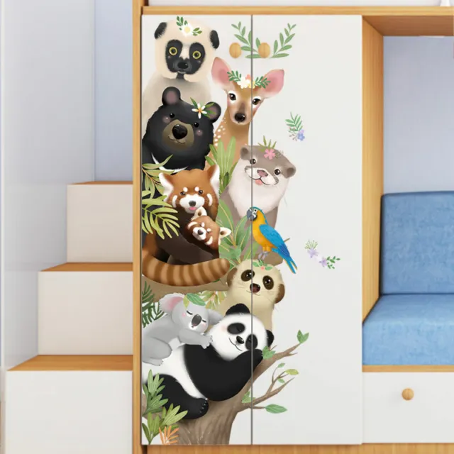 Cute Animals Removable Wall Stickers Kids Nursery Baby Decor Art Mural Gift DIY 3