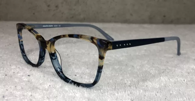 Marie Claire Designer Eyeglass Frames MC6209 Blue Amber 52-15-140