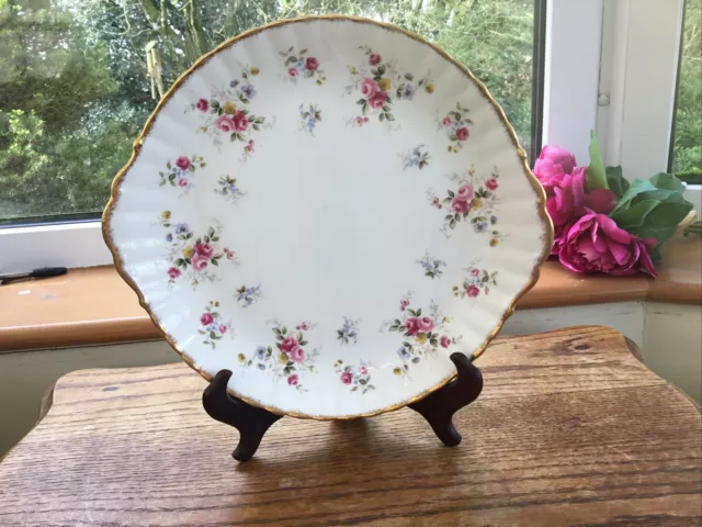 Royal Albert Bone China Large Cake Plate/Serving Platter “Tenderness" 12” x 11.5