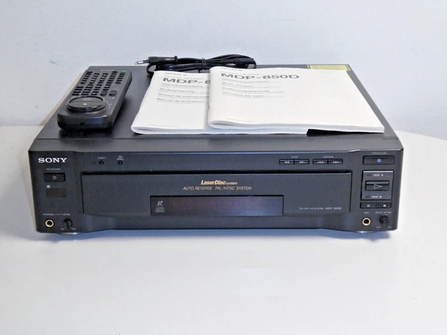 Sony MDP-850D Lecteur LD LaserDisc Haut De Gamme - Garantie 2 Ans, Petit Défaut