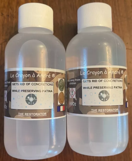 2 pack Le Crayon a Andre Restorator Cleaner for bronze copper artifacts- 2x4oz