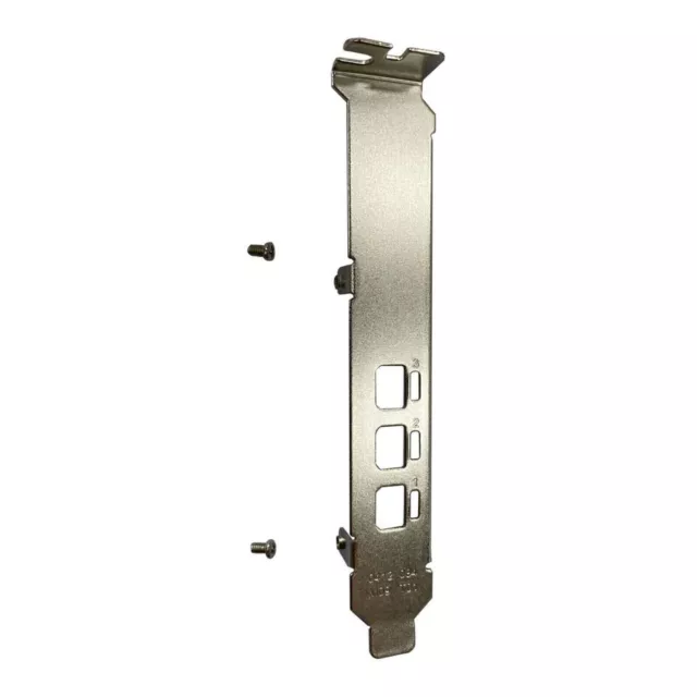 Full Height Profile Bracket for Nvidia Quadro T400 P400 Graphic Card w/2x Screws