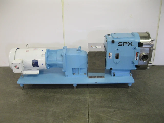 3" Waukesha Cherry-Burrell 180 U2 Rotary Lobe Pump 7.5 HP Motor Z65